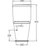 Бачок для унитаза IDEAL STANDARD TONIC, арт. K403501
